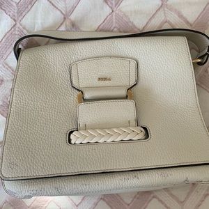 White Furla Shoulder Bag